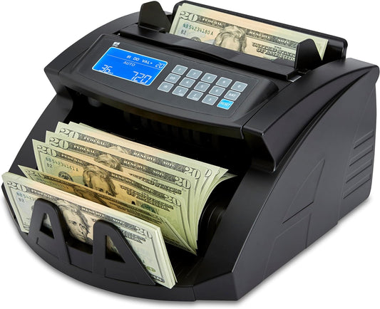 Bill Value Counter - Money Cash Currency Machine (NC20)
