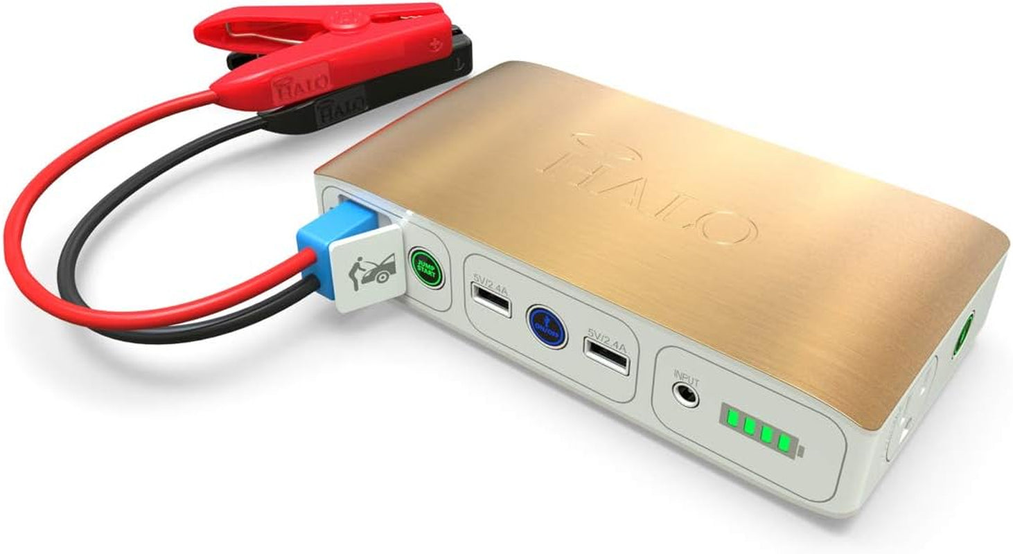 Bolt 58830 Mwh Portable Phone Laptop Charger,Usb, Car Jump Starter with AC Outlet and Car Charger - Gold