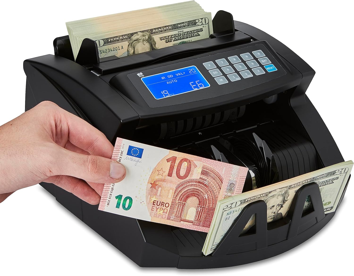 Bill Value Counter - Money Cash Currency Machine (NC20)